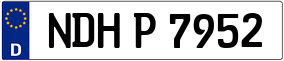 Trailer License Plate